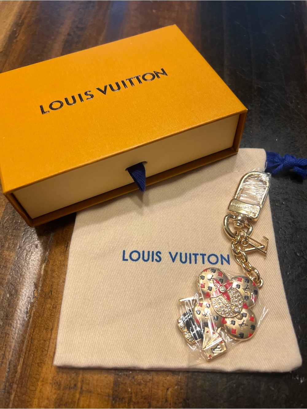 Louis Vuitton Vivienne Bag Charm Featuring Card Game Designs (Dust Bag and Box) - Picture 6 of 7